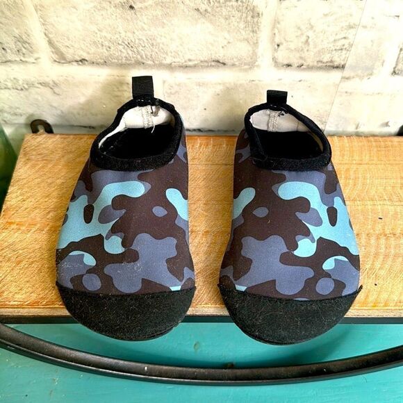 Toddler Blue Camouflage Quick Dry Water Shoes Beach Pool Camping - Picture 4 of 10